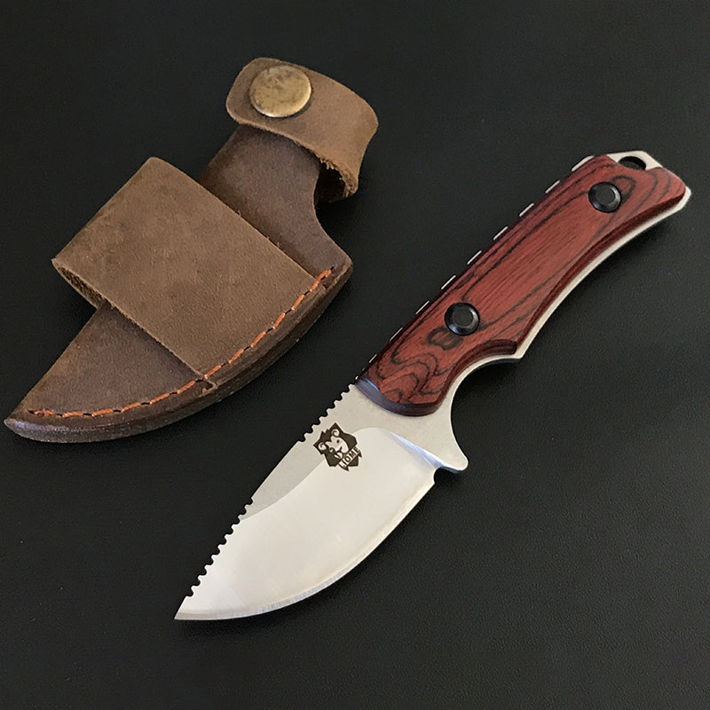 Liome 15017 Red-brown Wooden Handle Pocket EDC Tool