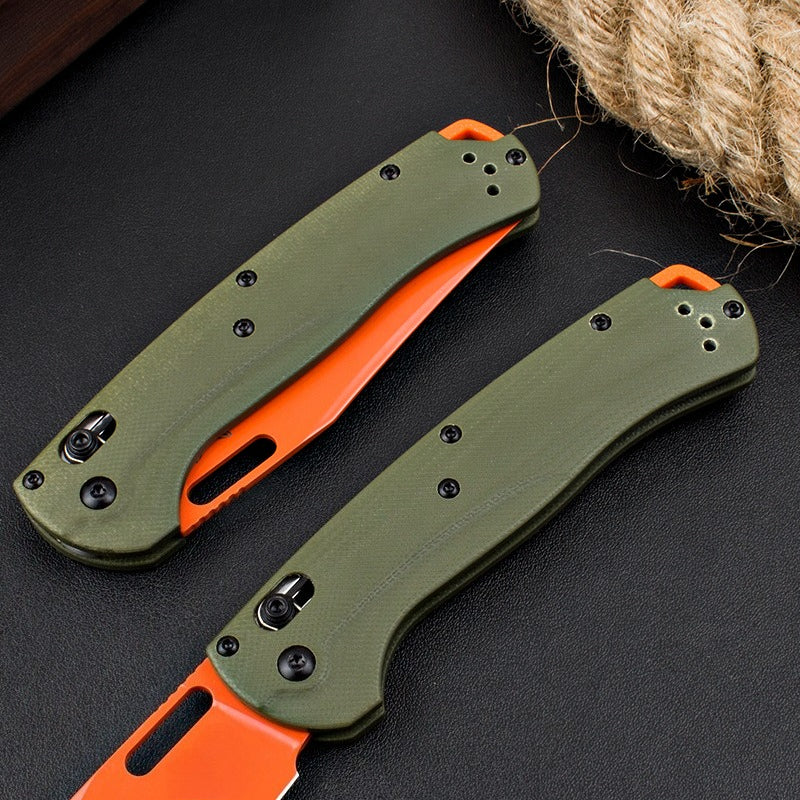 BM15535 Green G10 Handle Outdoor Folding Tool