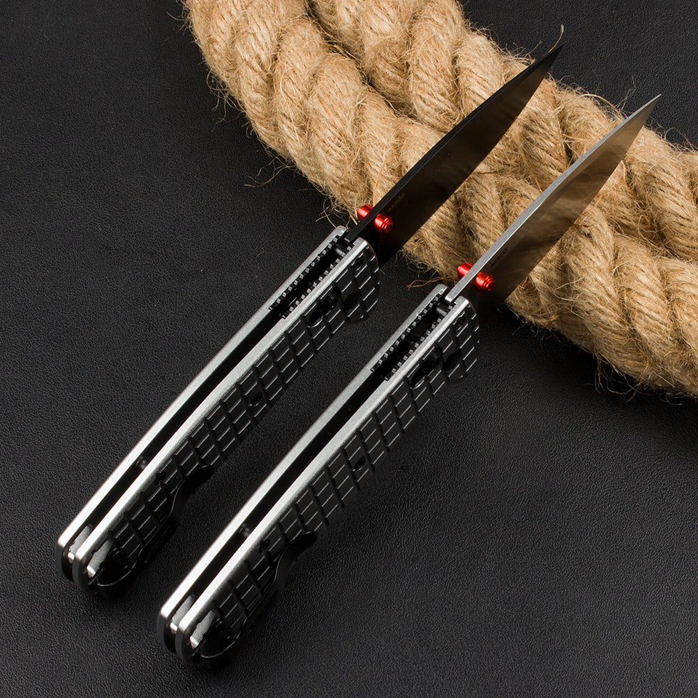 BM535 Bk-4 Checkered Aluminum Handle D2 Outdoor Folding Tool