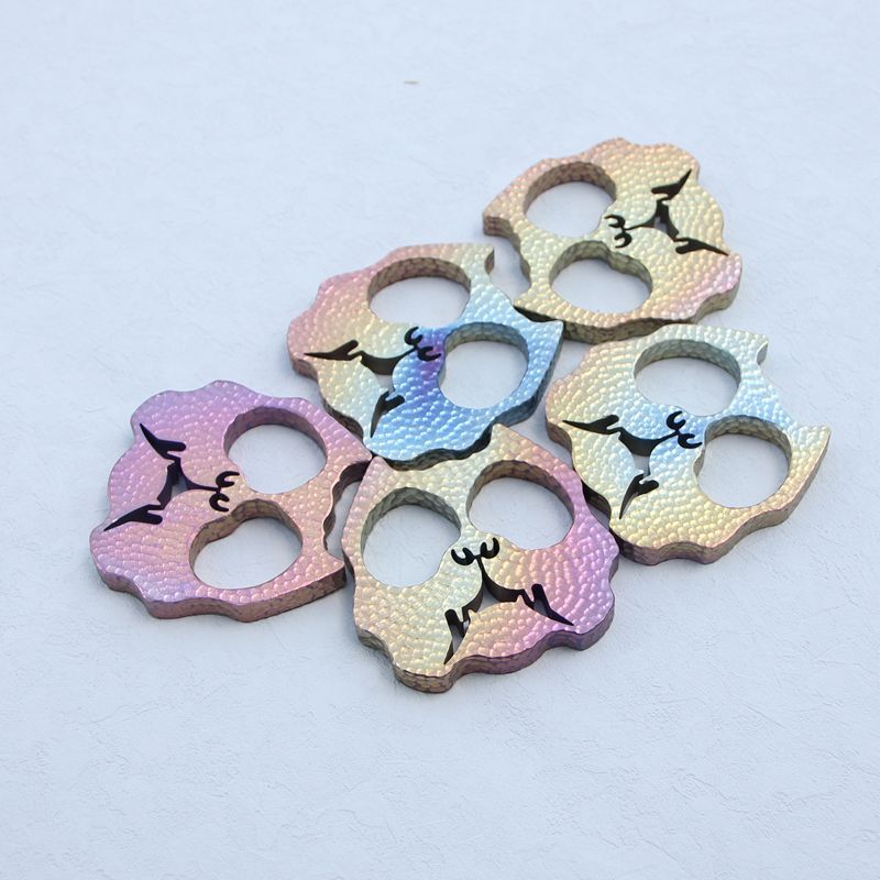 Dog Head Titanium EDC Decoration Outdoor Tool