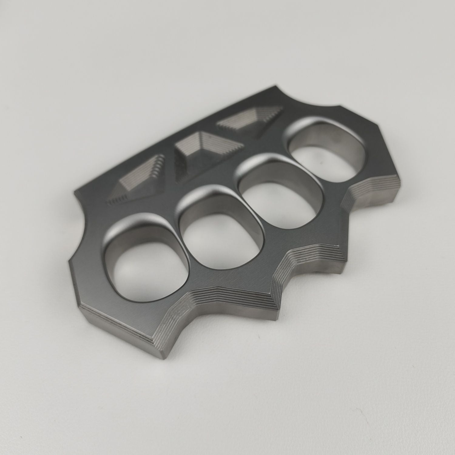 Solid Integrated Steel Knuckle Duster Finger Buckle Self-defense Broken Window EDC Tool Boxing Training Combat Gear