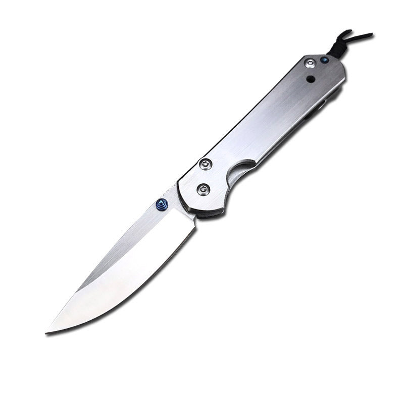 Outdoor Folding Silver EDC Tool with Polishing Surface