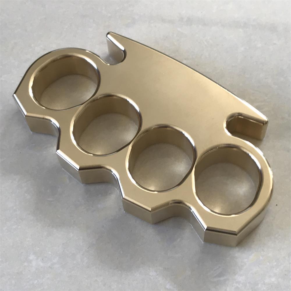 Brass Mirror Finish EDC Bottle Opener Tool