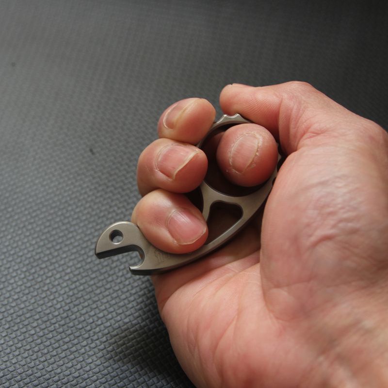 Titanium Alloy Snail Multi-function Bottle Opener Keychain Backpack EDC Tool