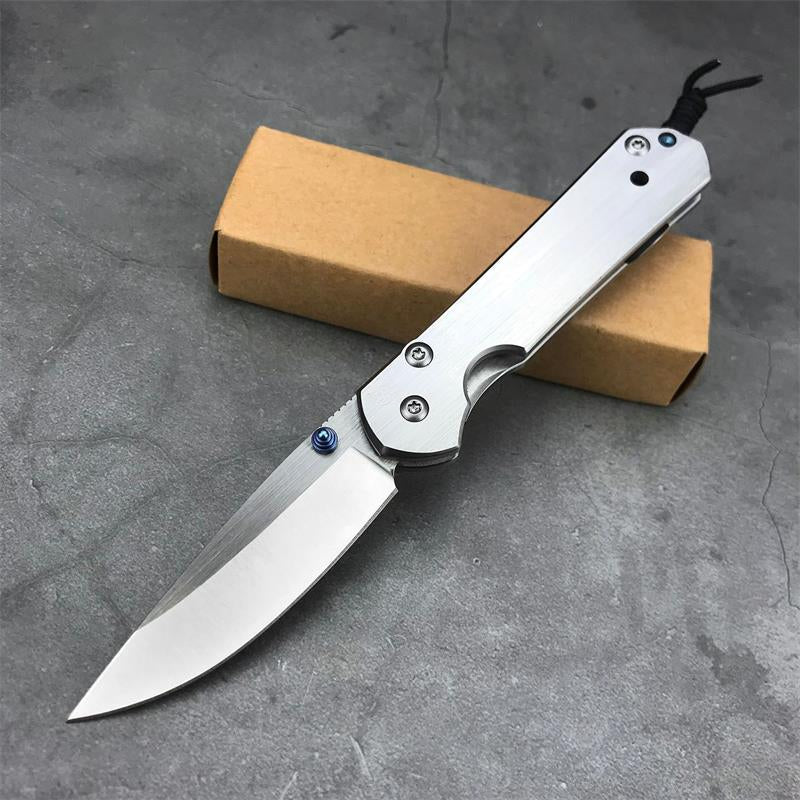 Outdoor Folding Silver EDC Tool with Polishing Surface