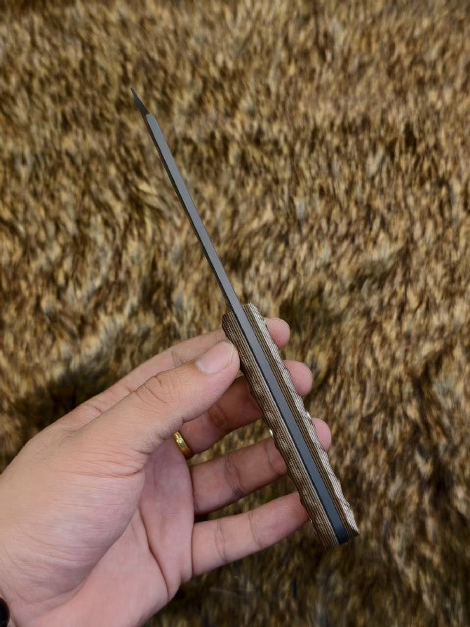 USA-10 Steel Dual-tone G10 Sand-colored K-sheath Outdoor Tool