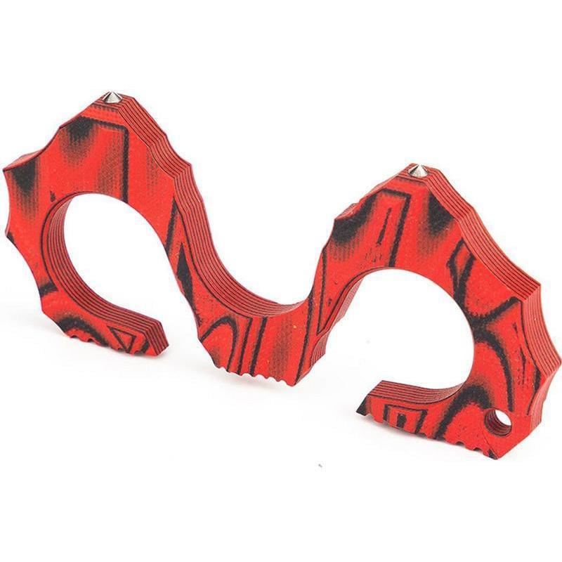 2019 Ultra-light G10 Material Seahorse Three Finger Spiked Brass Knuckles