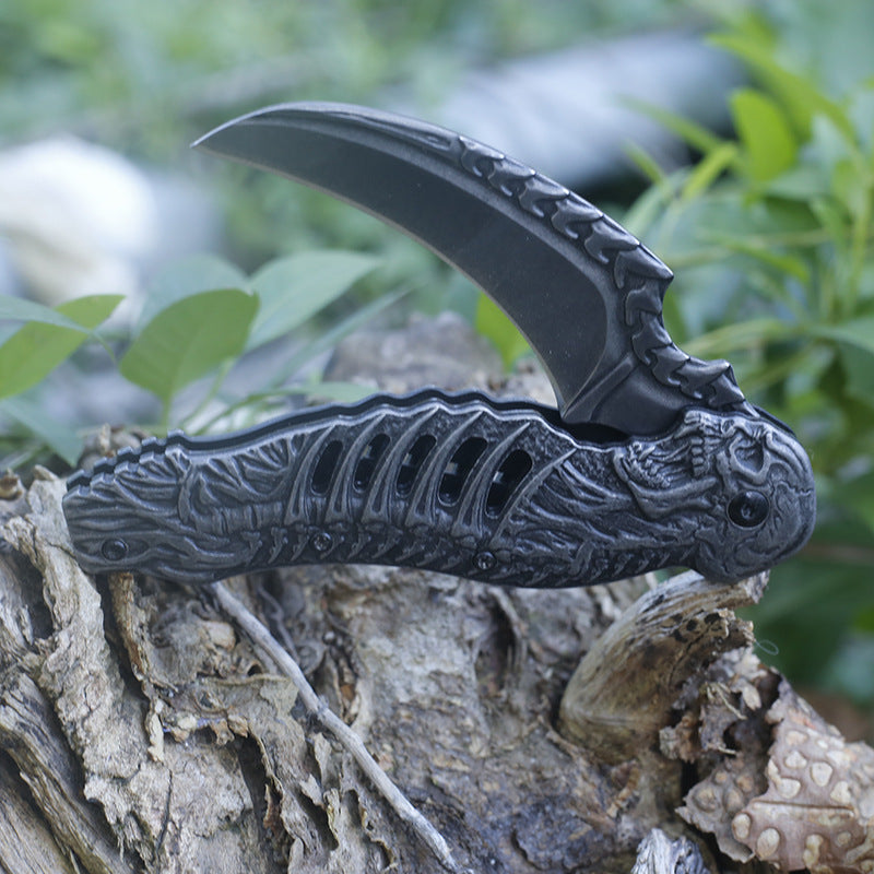 Embossed Folding Outdoor Pocket Tool with Stone Washing Surface