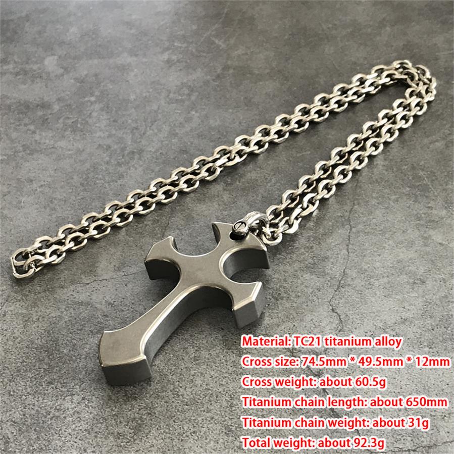 Outdoor Titanium Cross Pendant EDC Tool