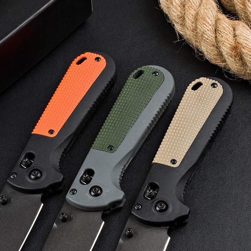 BM430BK Nylon Fiberglass Handle CPM-D2 Steel Outdoor Folding Tool