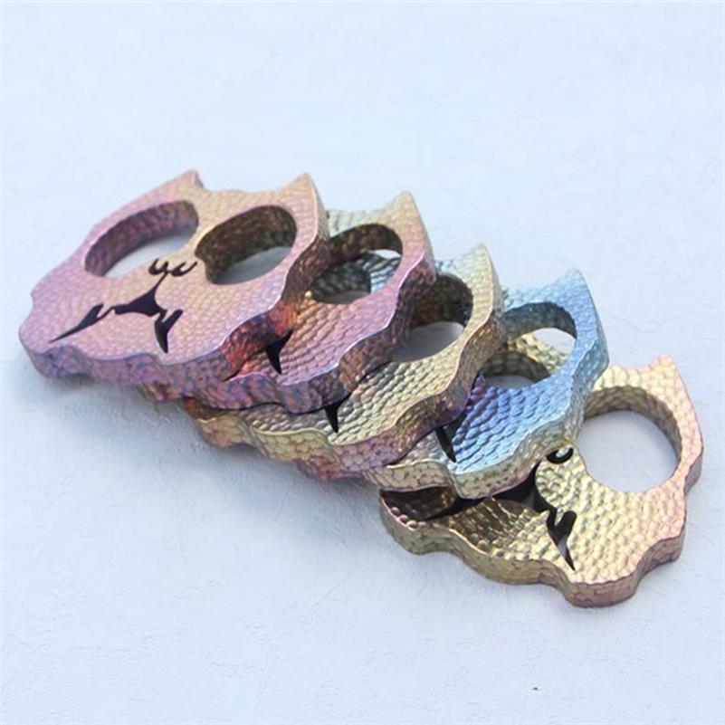 Dog Head Titanium EDC Decoration Outdoor Tool