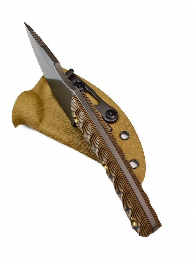 Mini Dual-tone G10 Titanium-plated USA-10 Steel Outdoor Tool