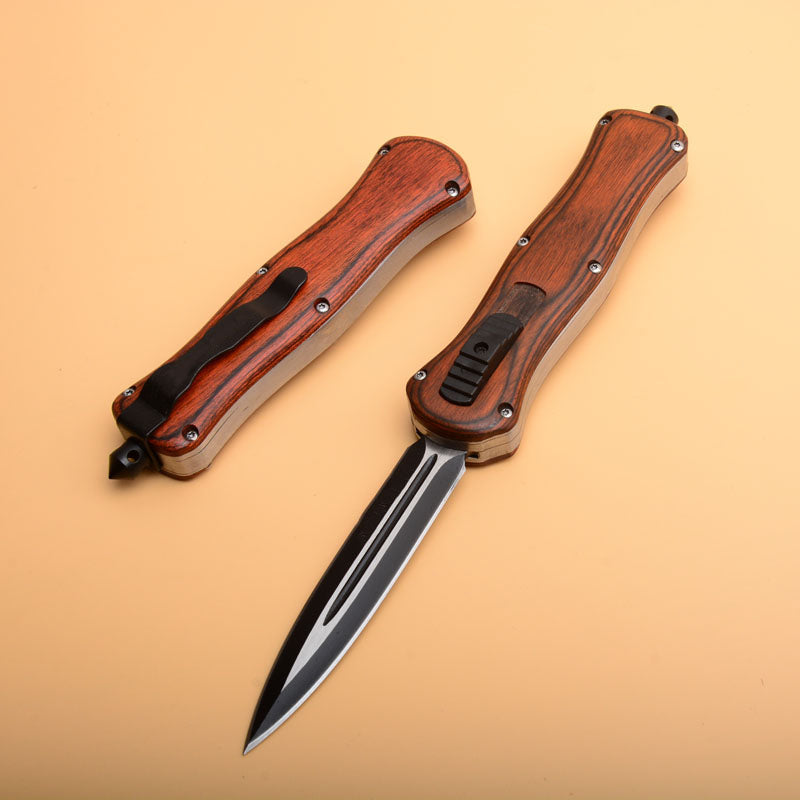 Wood Handle EDC Camping Pocket Tool