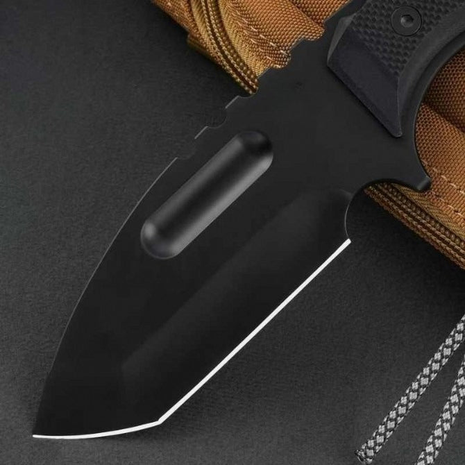 Black Titanium G10 Dual-Color Camouflage Pattern K-Sheath Outdoor Tool