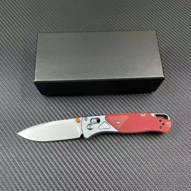 BM535-09 Red Aviation Aluminum G10 Outdoor Folding Tool