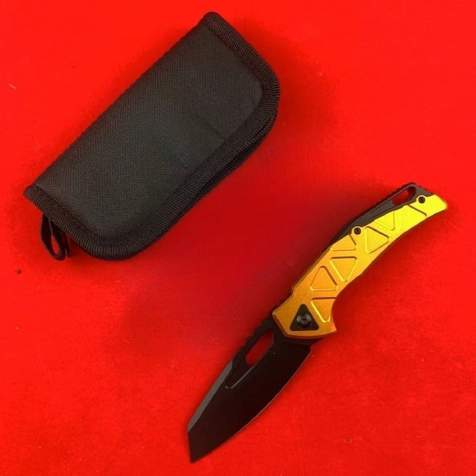 FX552 Black Titanium Coated Aviation Aluminum Handle Outdoor Folding Tool