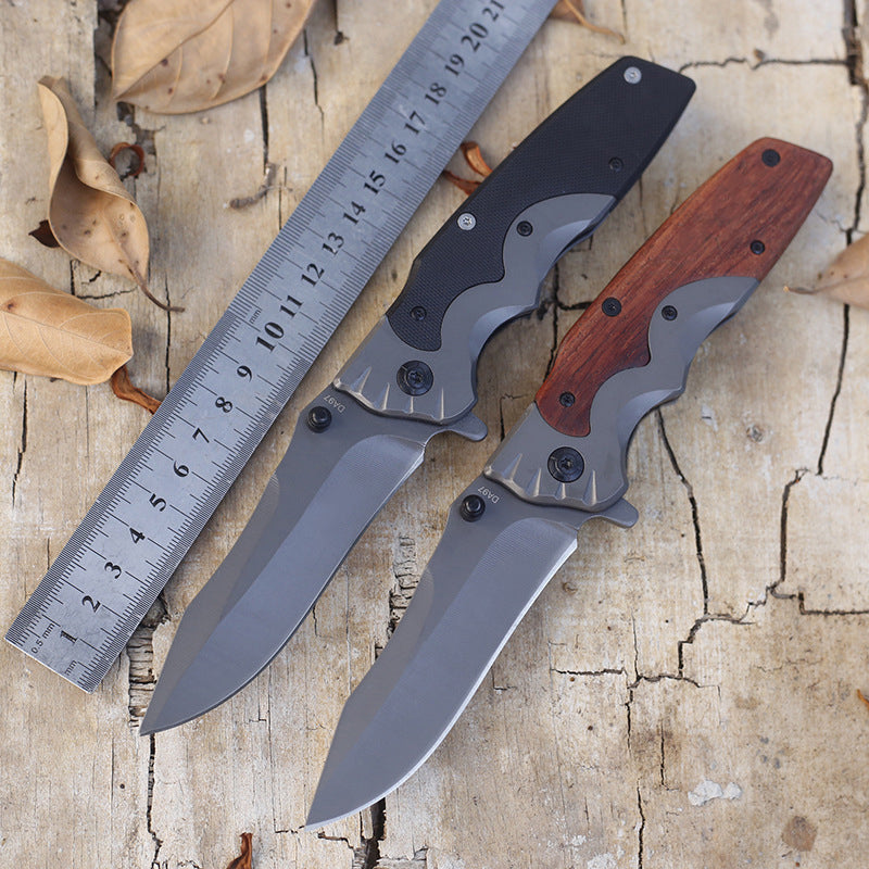 Multi-functional Outdoor Folding G10 Wood Handle Portable Tool