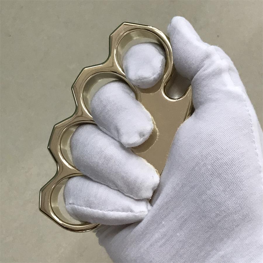 The KING Mirror Polished Brass Knuckle Duster Classic Style