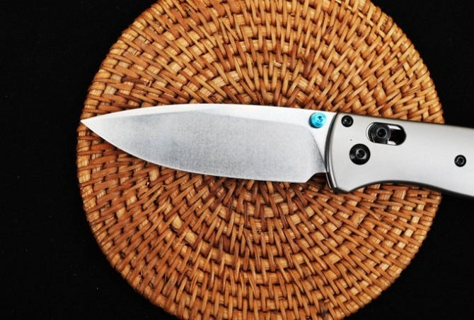 BM535-3 Silver Titanium Handle S90V Outdoor Folding Tool