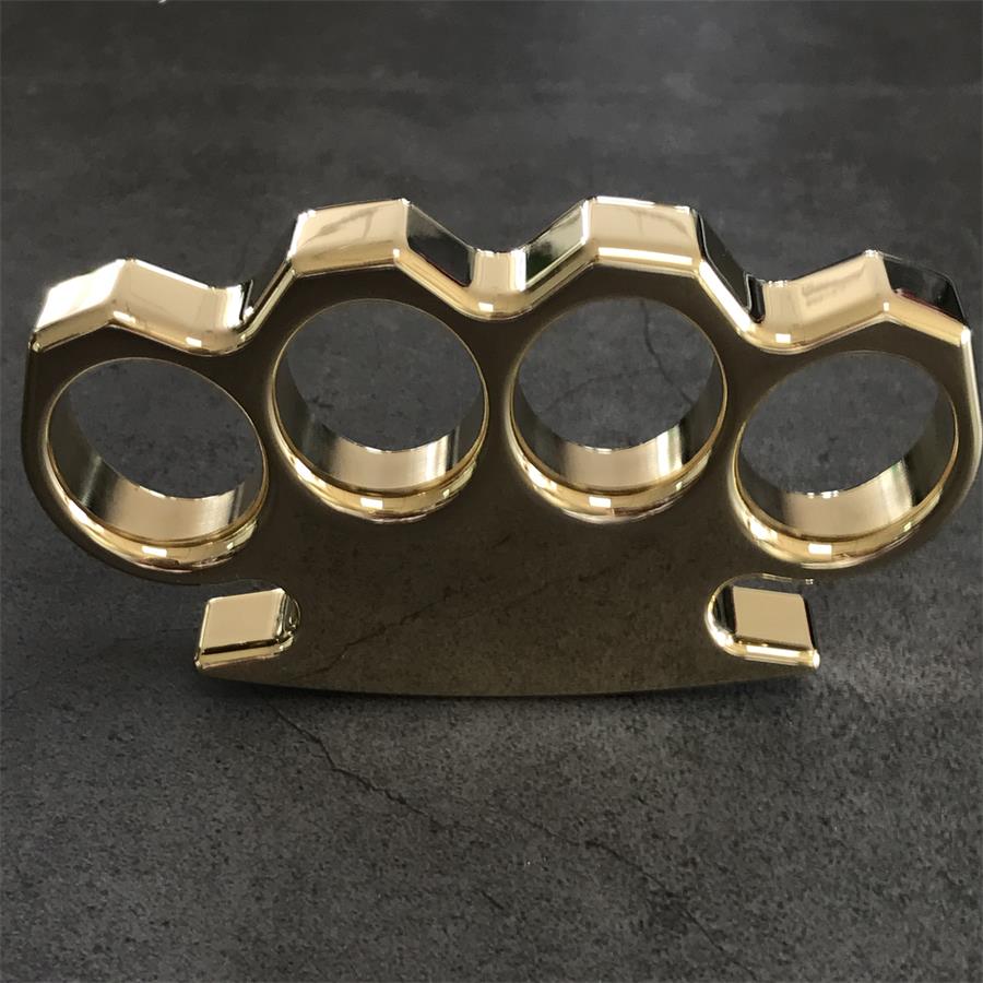 The KING Mirror Polished Brass Knuckle Duster Classic Style