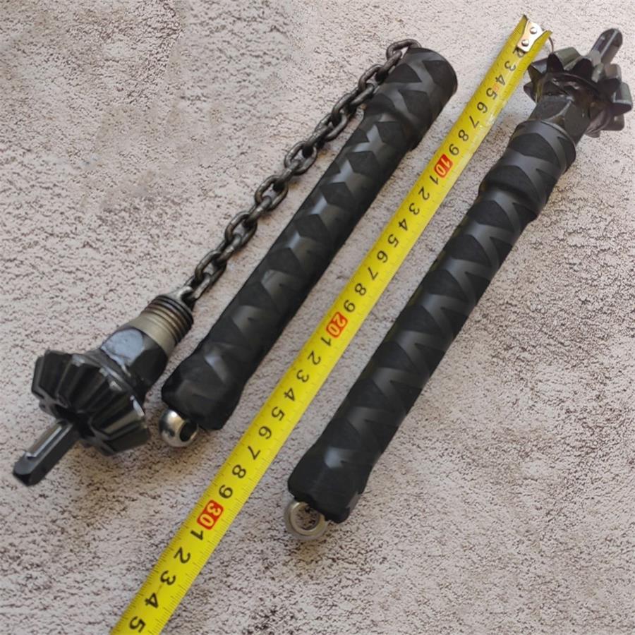 Multifunctional 2-in-1 Rubber Handle 2PCS Black Outdoor Tools