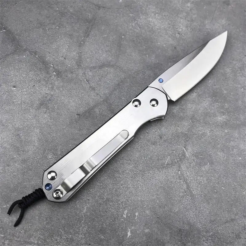 Outdoor Folding Silver EDC Tool with Polishing Surface