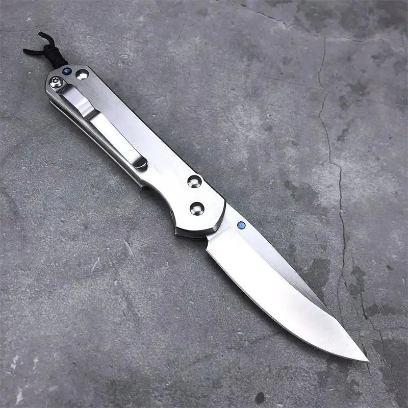 Outdoor Folding Silver EDC Tool with Polishing Surface