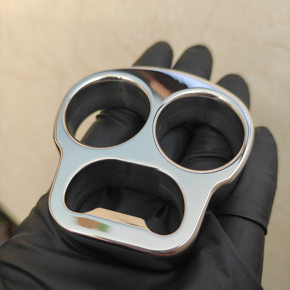 Stainless Steel Skull Brass Knuckles Bottle Opener - Cakra EDC Gadgets