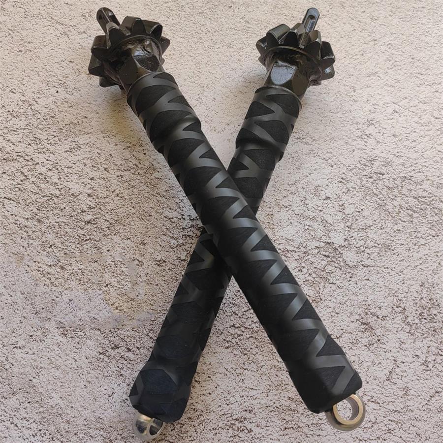 Multifunctional 2-in-1 Rubber Handle 2PCS Black Outdoor Tools