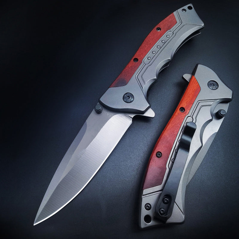 Outdoor Folding 59 HRC acid branch wood Pocket EDC Tool