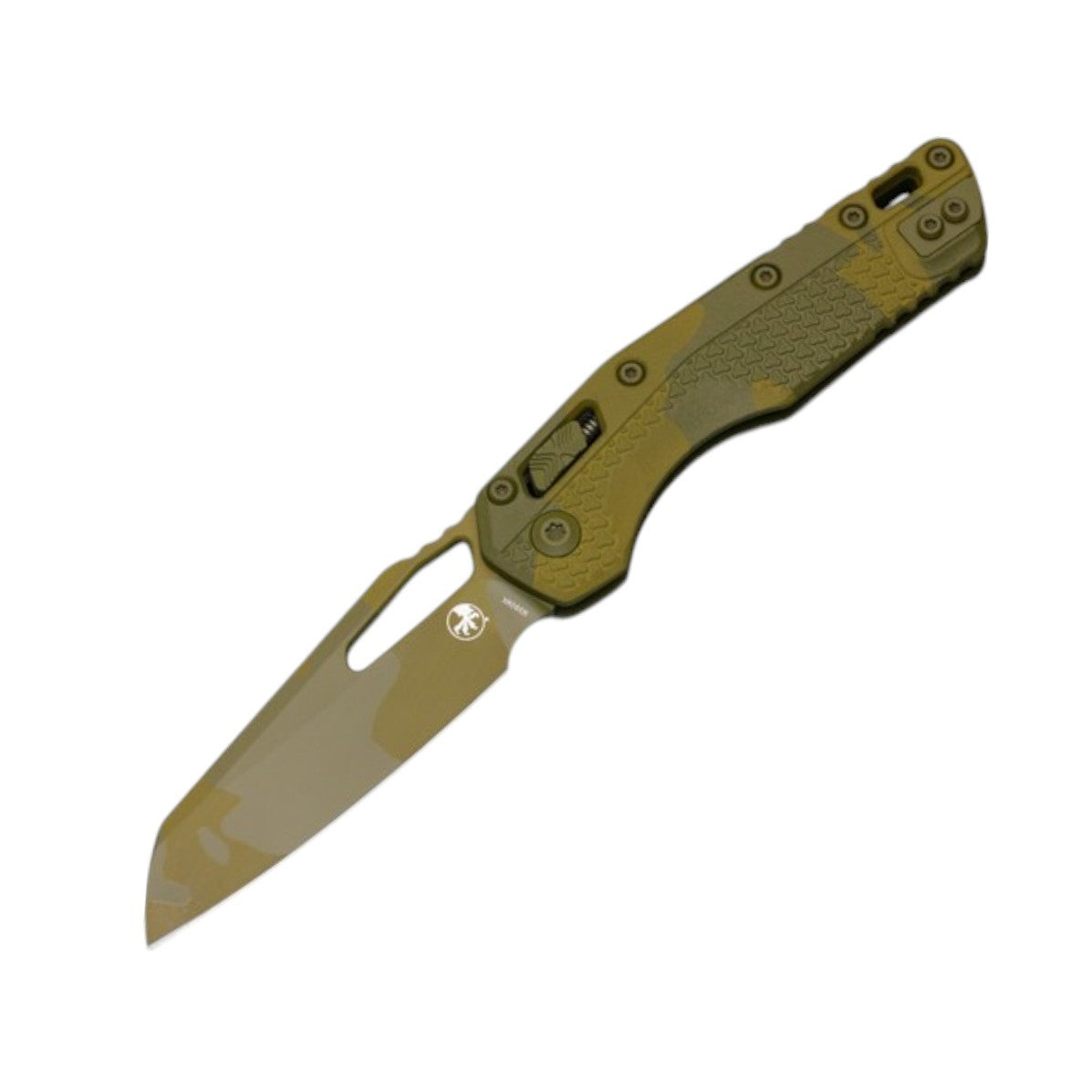 Microtech MSI Bazooka Green Camo Ram‑Lok 210T-1PMBOC-X9Z10 – 3.88" M390MK
