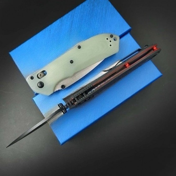 BM560 CPM-M4 Stonewashed Black Titanium-Plated Outdoor Folding Tool