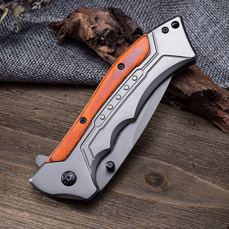 Outdoor Folding 59 HRC acid branch wood Pocket EDC Tool