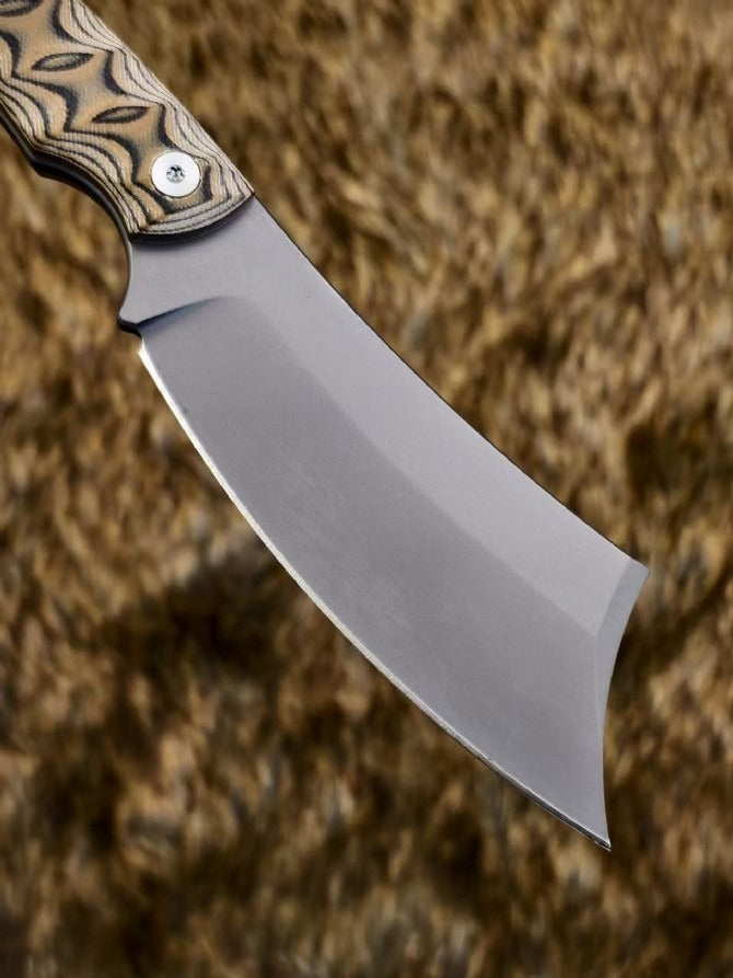 USA-10 Steel Dual-tone G10 Sand-colored K-sheath Outdoor Tool