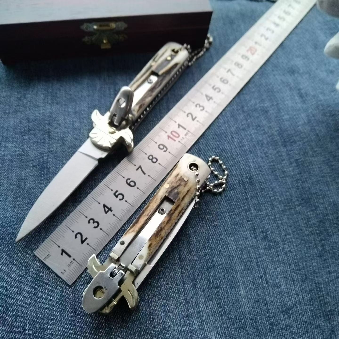 Small Deer Antler Handle D2 Outdoor Portable Tool