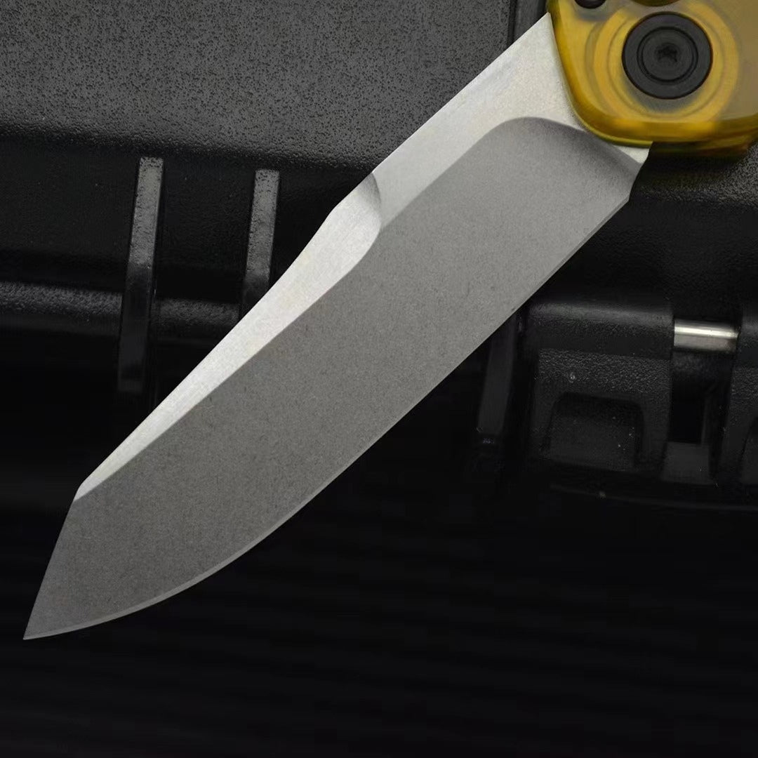 BM9400 PEA Transparent Handle D2 Steel Outdoor Portable Tool