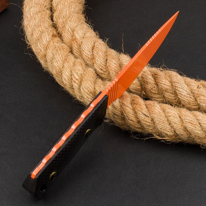 BM15600 Black Nylon Fiberglass Handle D2 Steel Orange Outdoor EDC Tool