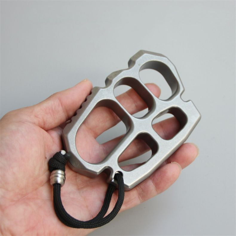 Solid Steel Knuckle Duster Self-Defense EDC Tool