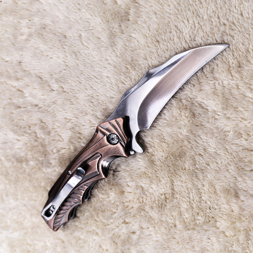 DA158 Creative Antique Bronze Handle Folding Outdoor Tool