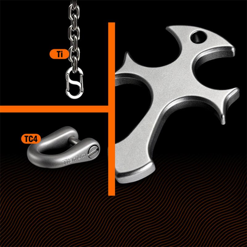 Outdoor Titanium Cross Pendant EDC Tool