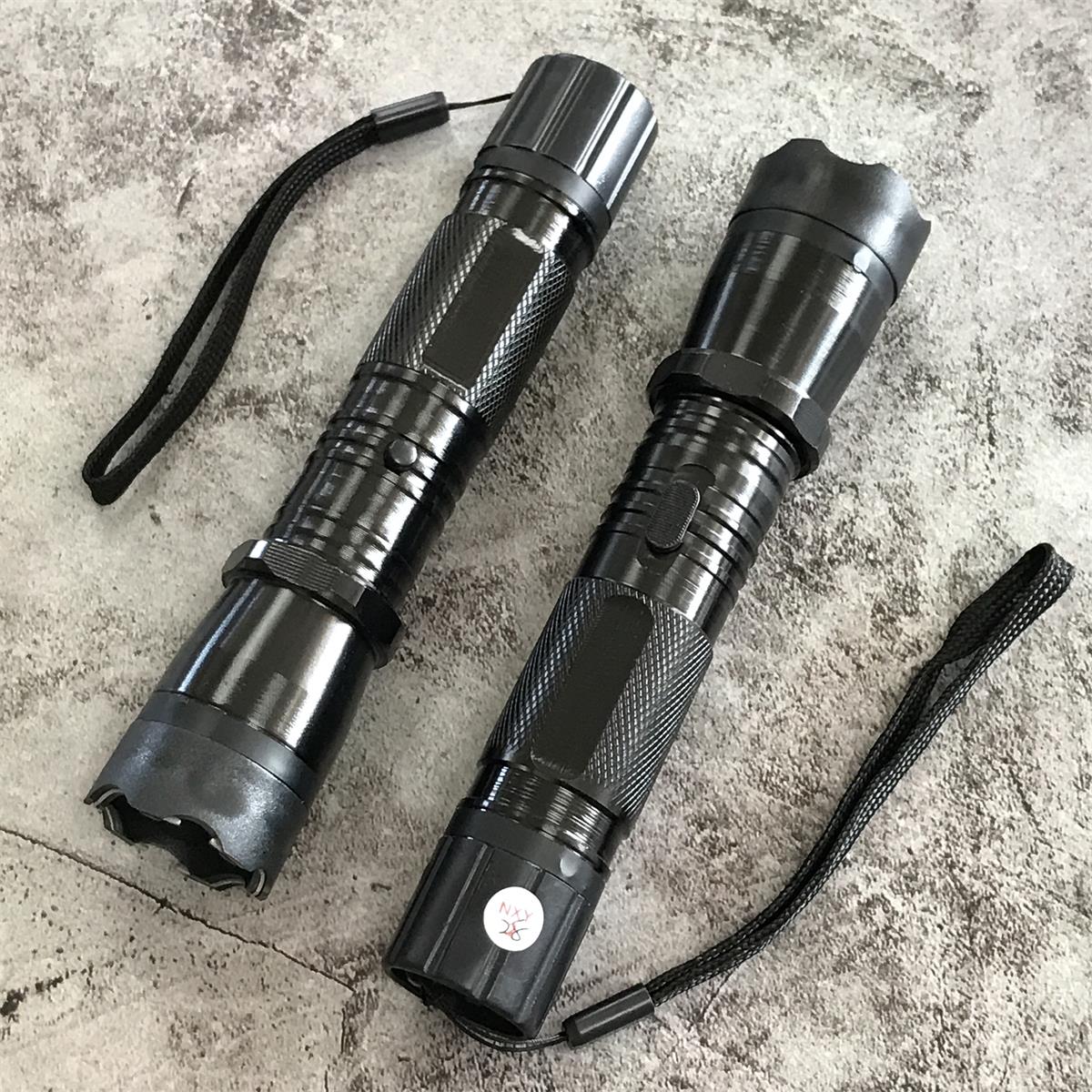 1101 Stun Gun Flashlight Self-defense Electric Stick