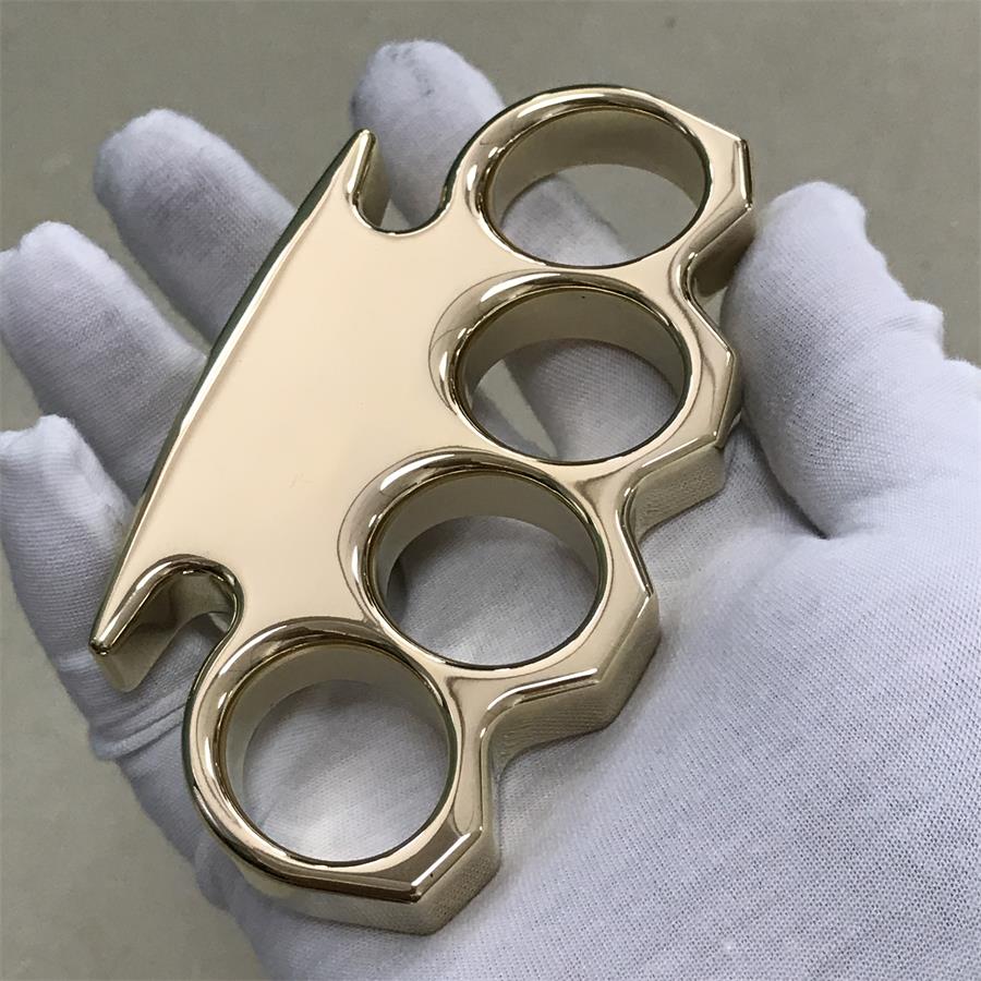 The KING Mirror Polished Brass Knuckle Duster Classic Style