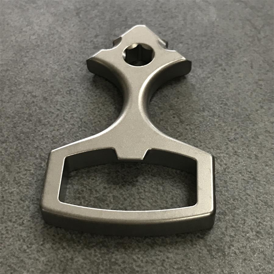 Versatile Titanium Bottle Opener Portable EDC Tool