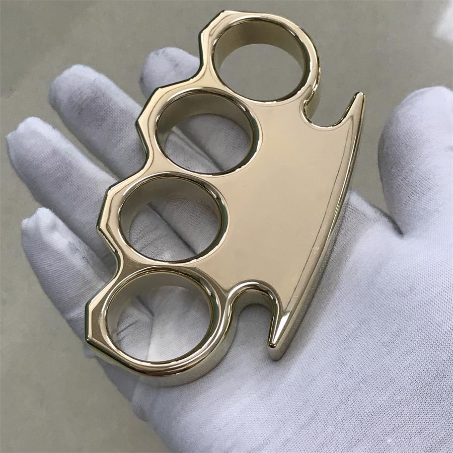 The KING Mirror Polished Brass Knuckle Duster Classic Style