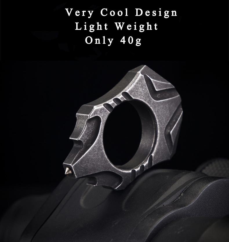 Stainless Steel Self Defense Ring - Cakra EDC Gadgets