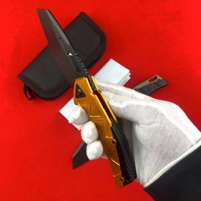 FX552 Black Titanium Coated Aviation Aluminum Handle Outdoor Folding Tool