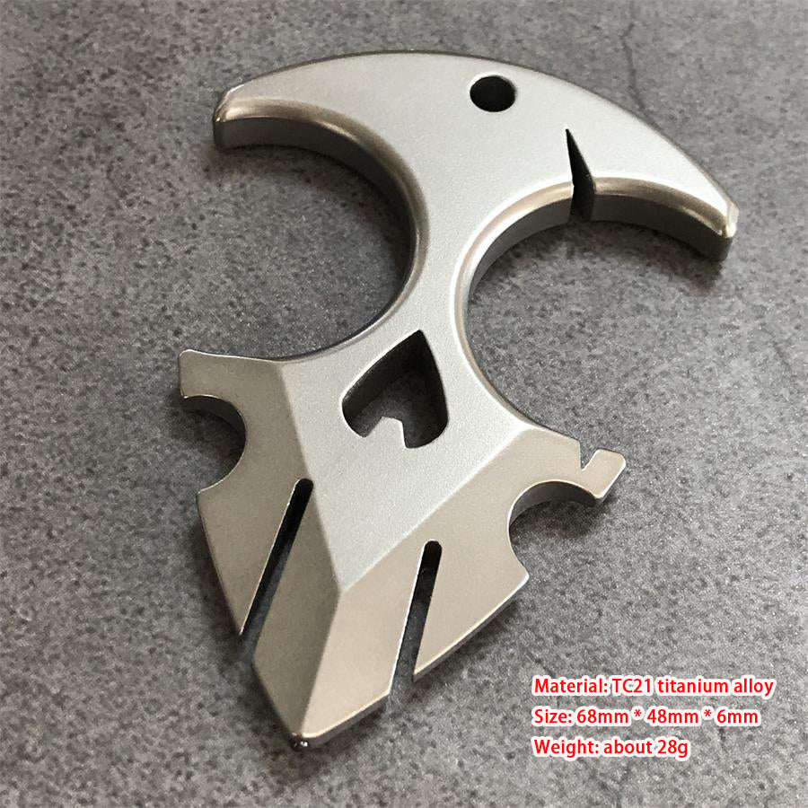 TC21 Titanium Knuckle Duster Broken Window Decoration