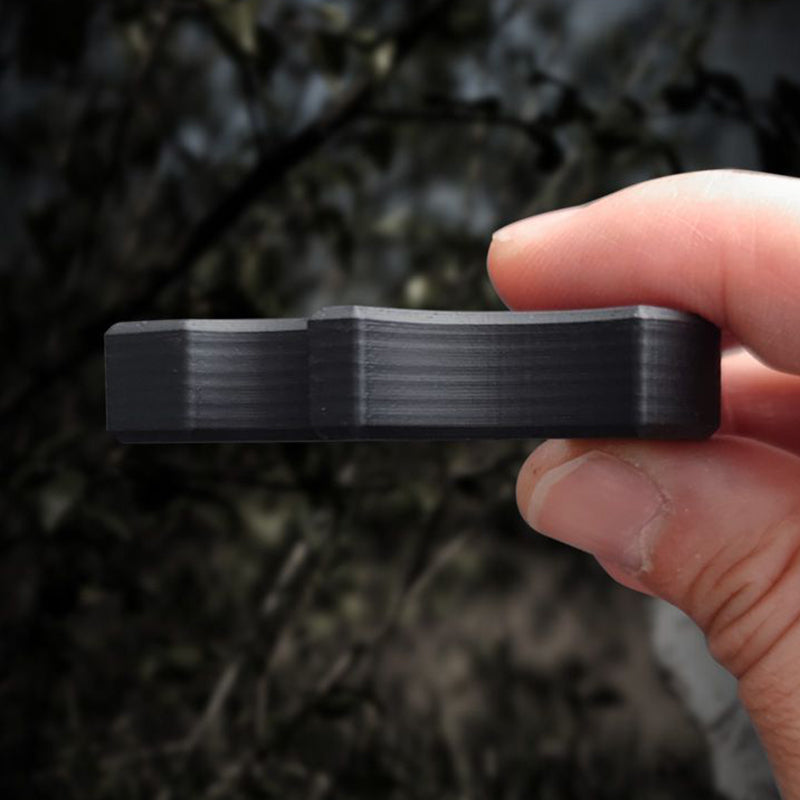 Various Styles of Carbon Fiber Single Finger Keychain Backpack Outdoor Tool