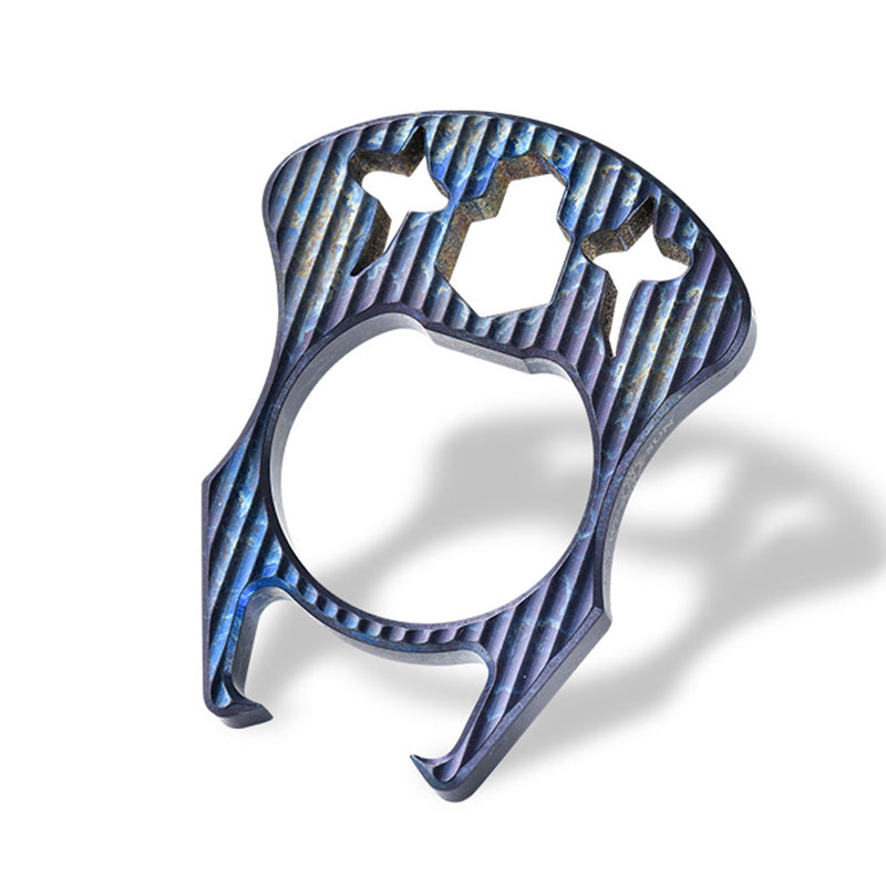 Mini Multifunctional Titanium Bottle Opening EDC Tool Hung on The Keychain