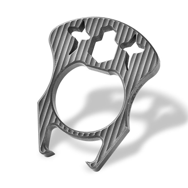 Mini Multifunctional Titanium Bottle Opening EDC Tool Hung on The Keychain